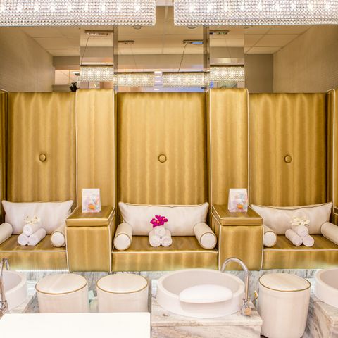 Luxury spa pedicure lounge